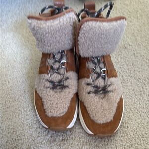 See By Chloe Brown and Cream Stylish Boots